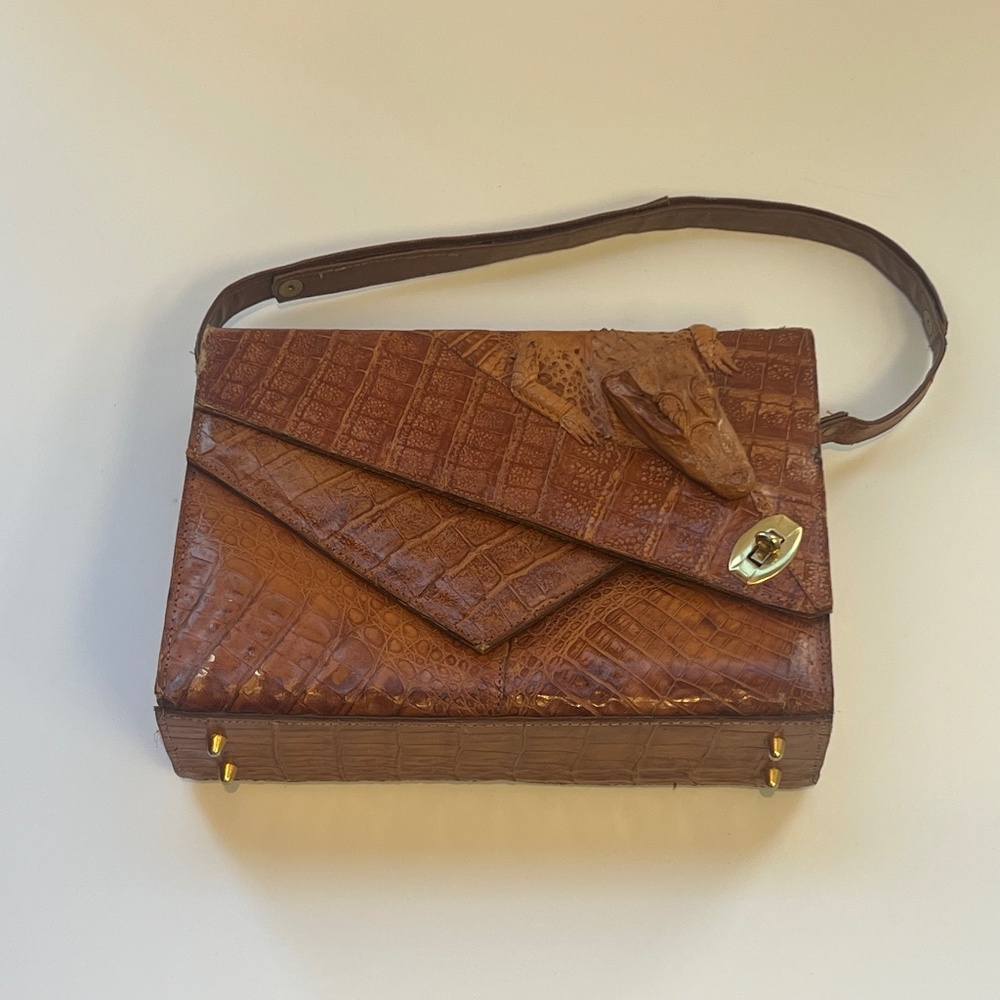Alligator vintage purse from 1950s